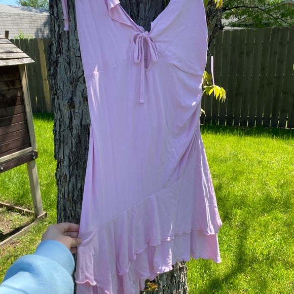 Light Pink Ruffled Dress - Picture 3 of 5